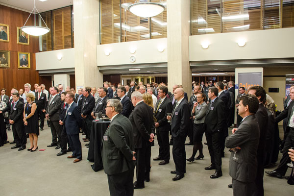 The 200-strong crowd at the event