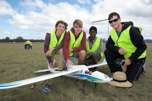 Students at the 2015 UAV Challenge