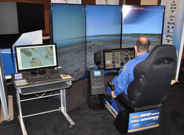 HELIMOD Mark II helicopter simulator control system