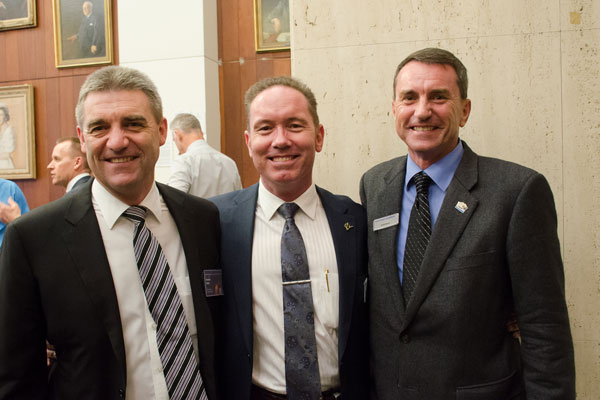 Graeme Breen, Airbus Group Australia Pacific; Terry Nichols, Boeing Defence Australia; Scott Harris, Northrop Grumman