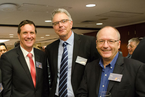 Dr Anthony Lynham MP; Greg Mason, TAE; Derek Lockett, Honeywell