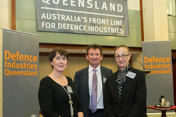 Robyn Wall, Peter Mack and Cheryl Boyle, DMO